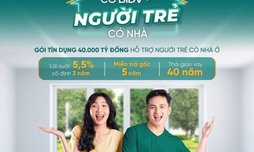 BIDV triển khai gói tín dụng 40.000 tỷ đồng hỗ trợ người trẻ có nhà